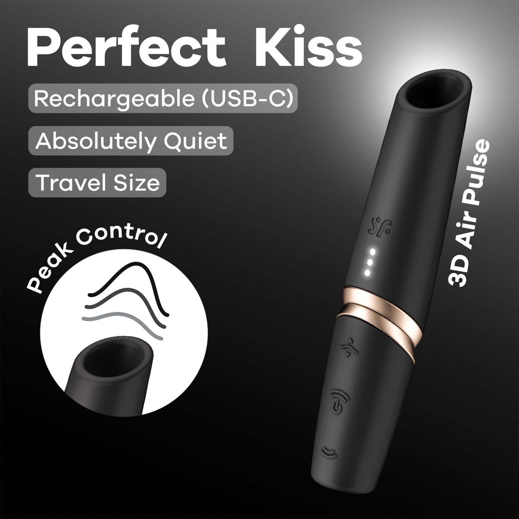 SATISFYER PERFECT KISS | Succionador Discreto